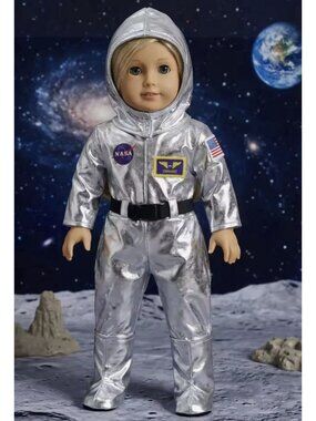 3-PC 18” DOLL NASA ASTRONAUT SPACE SUIT SET for Our Generation AMERICAN Boy Girl